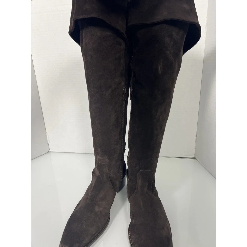 Women's Kooba knee high side zip‎ suede boots 10 BOHO RIDING